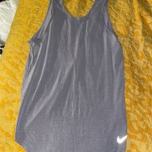 Nike Dri-Fit Grey High Neck Tank Top